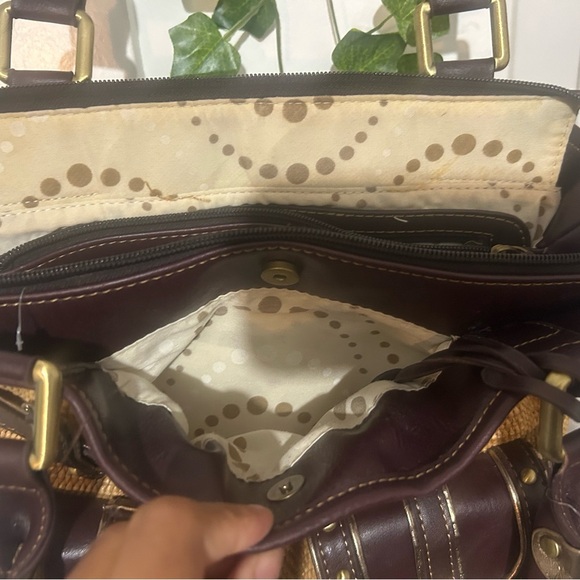 Y2K Brown and Tan Women's Shoulder Bag With Pockets - Picture 5 of 8